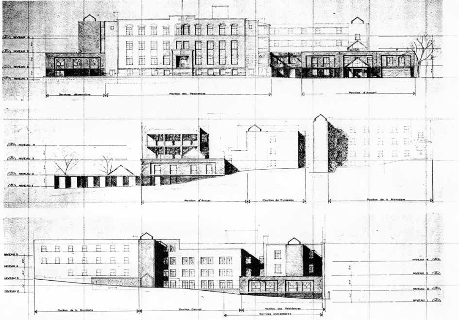 Historical elevations of the mother house